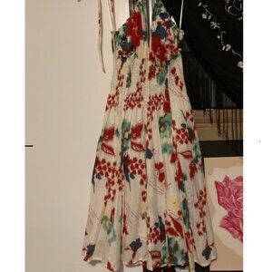 dELiA*s floral, spaghetti strap midi length dress with attached slip. Size S